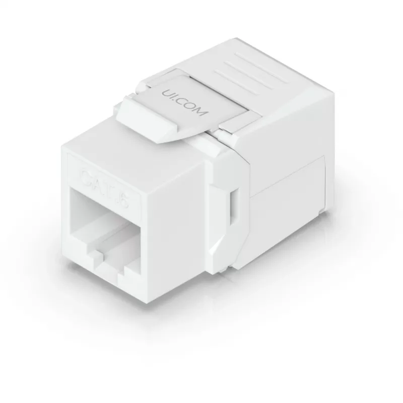 Ubiquiti UACC-KEYSTONE-JACK-C6 Cat6 keystone modulis jungiamas be įrankių (12 vnt.), baltos spalvos