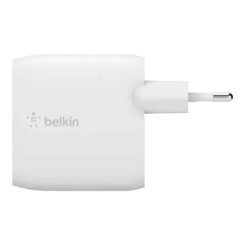 Belkin BOOST CHARGE maitinimo adapteris - 24 W - QC 3.0 - 2 USB išėjimai - baltas (WCB002VFWH)