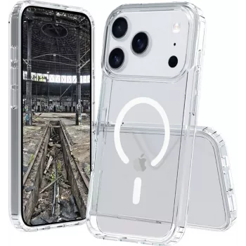 jt berlin BackCase JT Berlin Pankow Clear MagSafe dėklas, skirtas Apple iPhone 17 Pro, permatomas