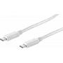 USB laidas ShiverPeaks BS13-45156 1,5 m USB 3.2 Gen 2 USB-C baltas