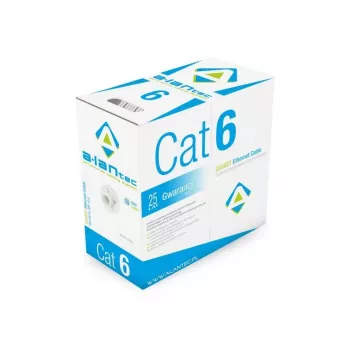 Alantec KIU6LSOH305D U/UTP Cat.6 LSOH kabelis, 305 m, pilkas, 23 AWG