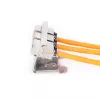 Adapteris Digitus AN-25183 3x Keystone moduliui, nerūdijantis plienas, DIN bėgelis