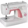 Singer Simple 3210 automatinė siuvimo mašina, elektromechaninė, 10 dygsnių, 4 žingsnių kilpų siuvimas, laisvoji platforma, 85 W, balta/rožinė