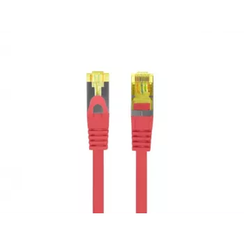 Tinklo kabelis Lanberg PATCHCORD KAT.6A S/FTP LSZH CU 1M Raudonas