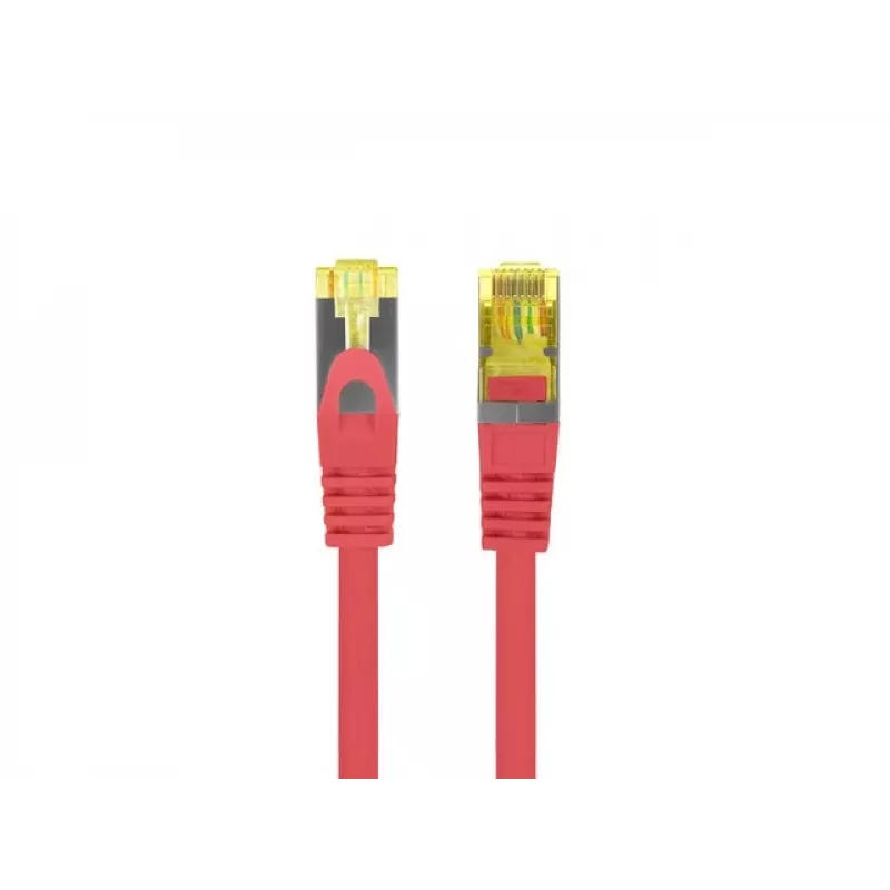 Tinklo kabelis Lanberg PATCHCORD KAT.6A S/FTP LSZH CU 1M Raudonas