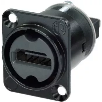 Neutrik NAHDMI-W-B juodos spalvos HDMI jungties priedas
