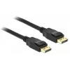 Delock DisplayPort kabelis, DisplayPort (M) į DisplayPort (M), 3 m, su užraktu, juodas
