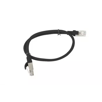 LANBERG PCU6-10CC-0050-BK Patchcord RJ45 kat. 6 UTP 0,5 m juodas