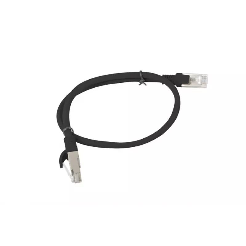 LANBERG PCU6-10CC-0050-BK Patchcord RJ45 kat. 6 UTP 0,5 m juodas