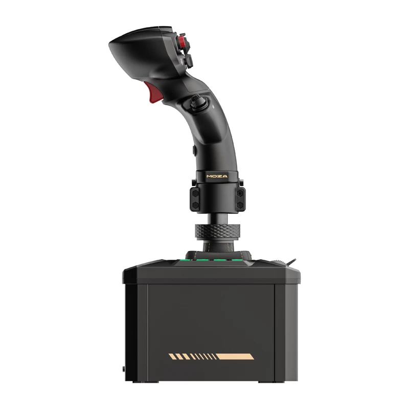 MOZA AB6 Flight Simulator stovo komplektas – juodas ABS, aliuminis ir anglies pluoštas, maitinimas AC 110–220V, piko galia 72W
