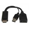 Cablexpert vaizdo adapteris DisplayPort (mot.) – HDMI (pat.) su USB maitinimu, 10 cm
