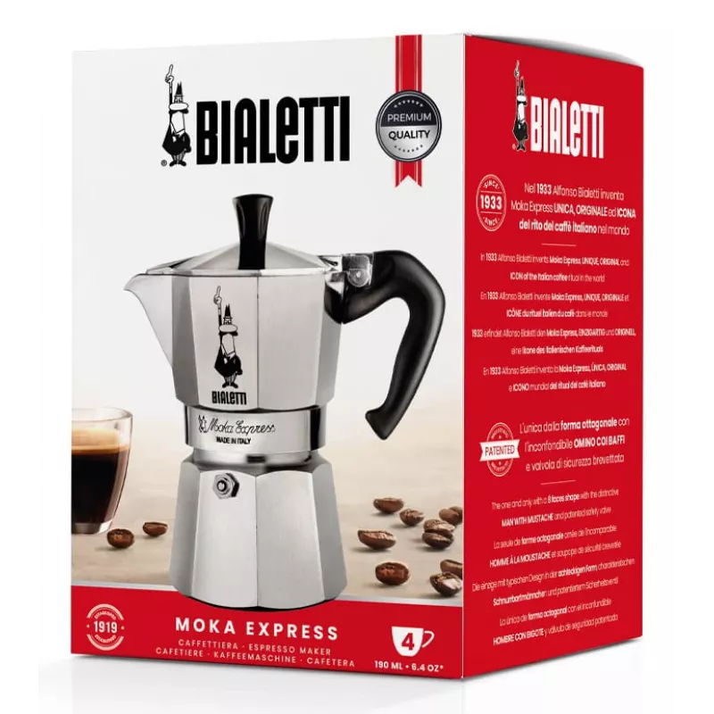 Bialetti Moka Express kavinukas 0,23 L aliuminis