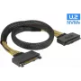 SAS kabelis DeLOCK 85738 0.5 m 4 Gbit/s juodas