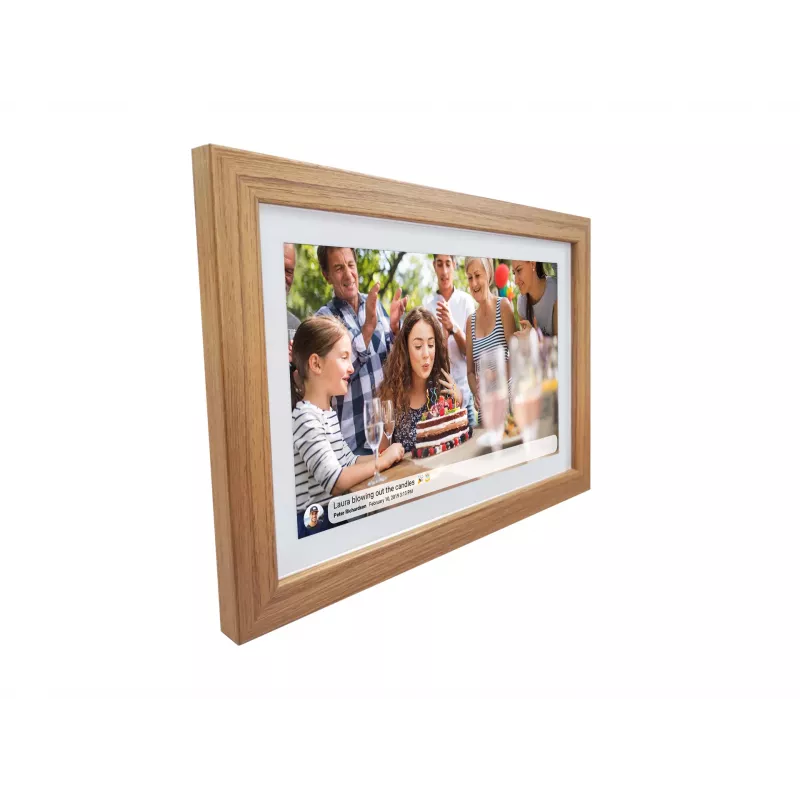 Denver FRAMEO 10.1 skaitmeninis nuotraukų rėmelis, 16 GB, šviesios medienos spalvos