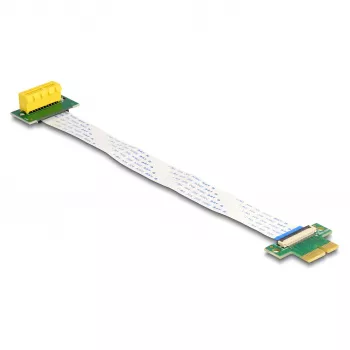 DeLOCK Riser Card PCI Express x1 vyriška jungtis į x1 lizdą 90° kampu su FPC laidu 15 cm