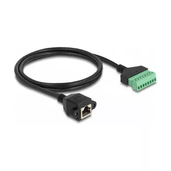 DeLOCK RJ45 kabelis Cat.6 lizdas į gnybtų bloko adapterį 1 m