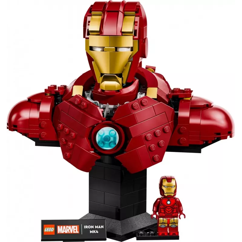 LEGO konstruktorius Marvel Super Heroes Geležinis žmogus MK4 3D modelis, 436 detalės, 1 minifigūrėlė, 18+