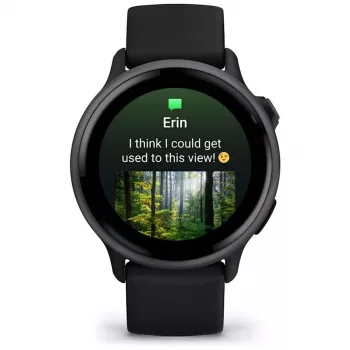Garmin vívoactive 6 3.05 cm (1.2) AMOLED 42 mm skaitmeninis 390 x 390 pikselių jutiklinis ekranas Juodas Wi-Fi GPS (palydovas)