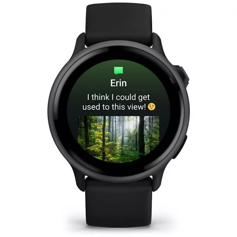 Garmin vívoactive 6 3.05 cm (1.2) AMOLED 42 mm skaitmeninis 390 x 390 pikselių jutiklinis ekranas Juodas Wi-Fi GPS (palydovas)