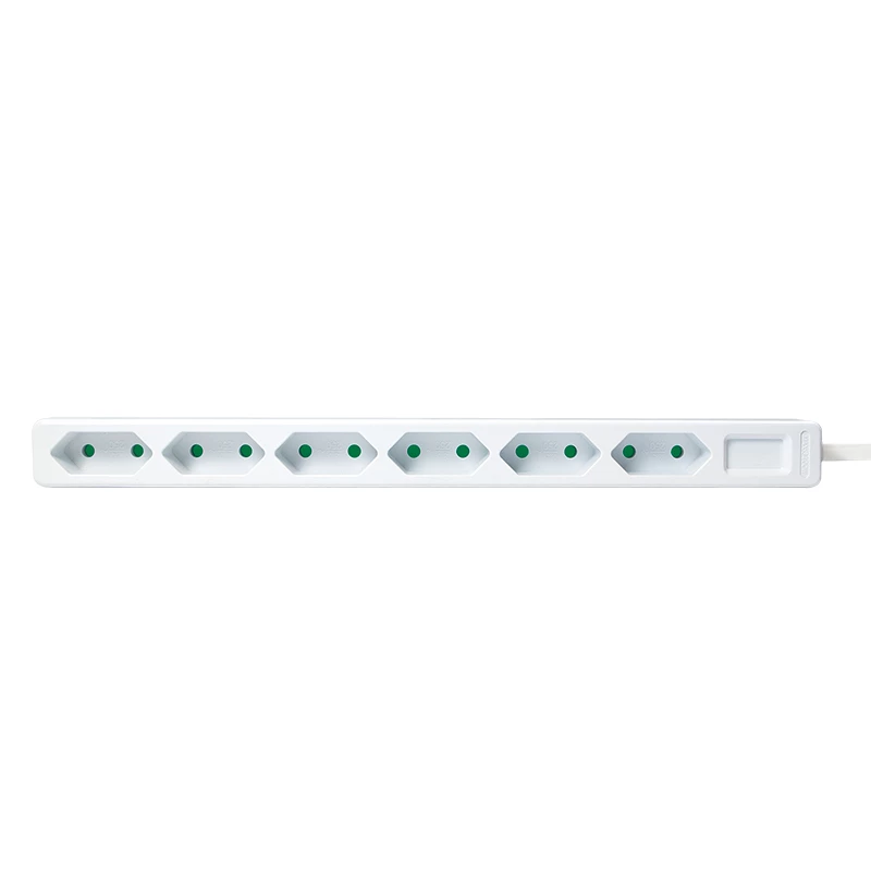 Prailginimo laidas LogiLink LPS231 1,5 m 6 AC lizdų vidaus patalpoms baltas