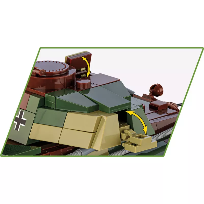 Statybinis rinkinys COBI Panzer VI Ausf. B Königstiger 802 detalės