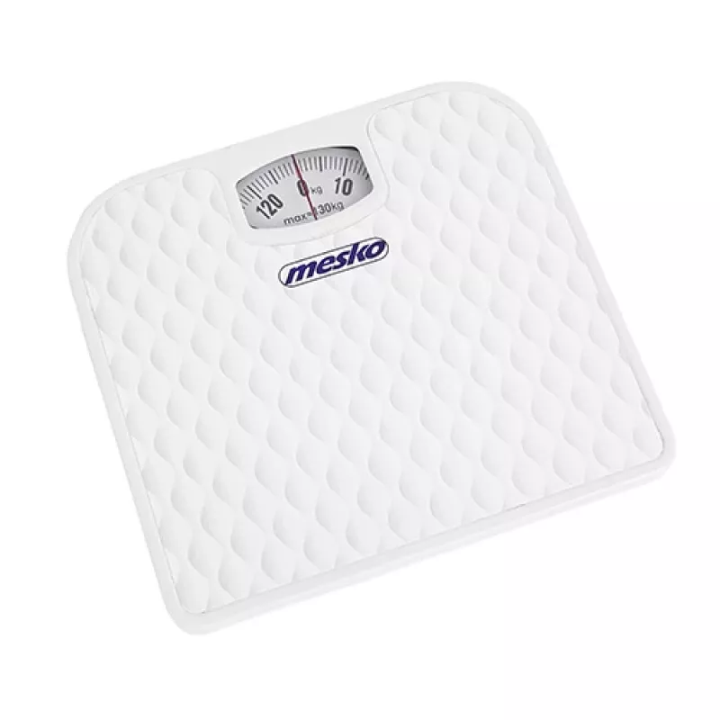 Svarstyklės mechaninės Mesko MS 8160, max 130 kg, tikslumas 1000 g, balta