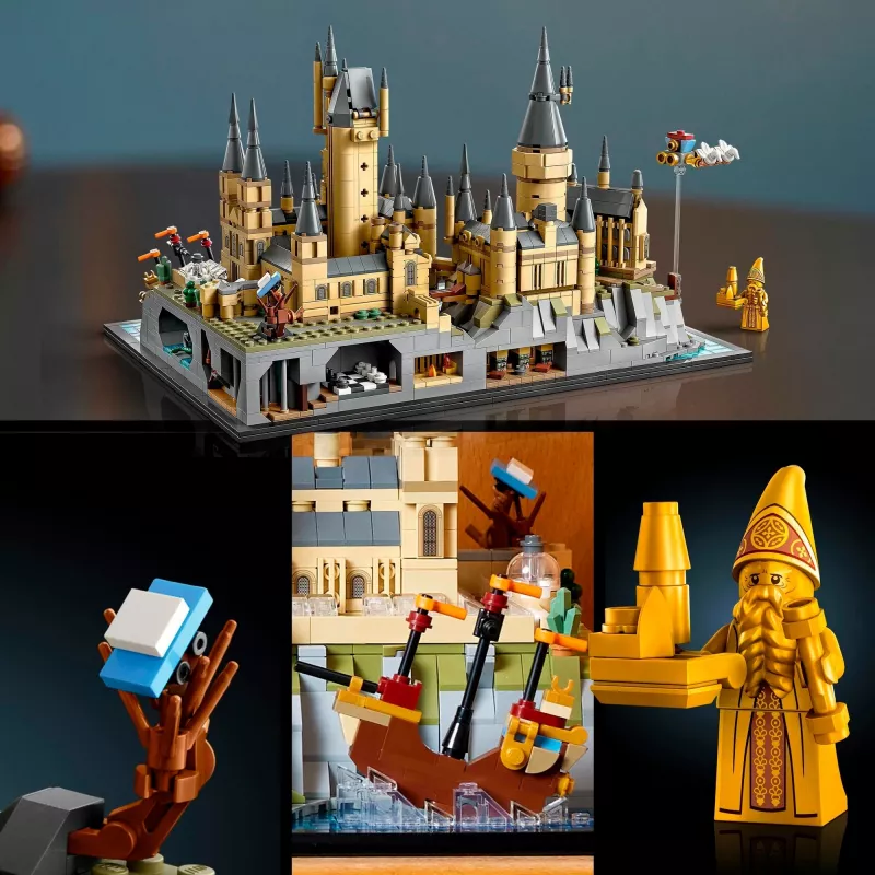 LEGO 76419 Haris Poteris Hogvartso pilis ir teritorija – didelis suaugusiems skirtas rinkinys su ikoniškomis vietomis: Didžiąja sale, Paslapčių kambariu ir kt.