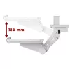 Pultelio laikiklis MACLEAN MC-156 W – reguliuojamas po stalu, maks. apkrova 5 kg