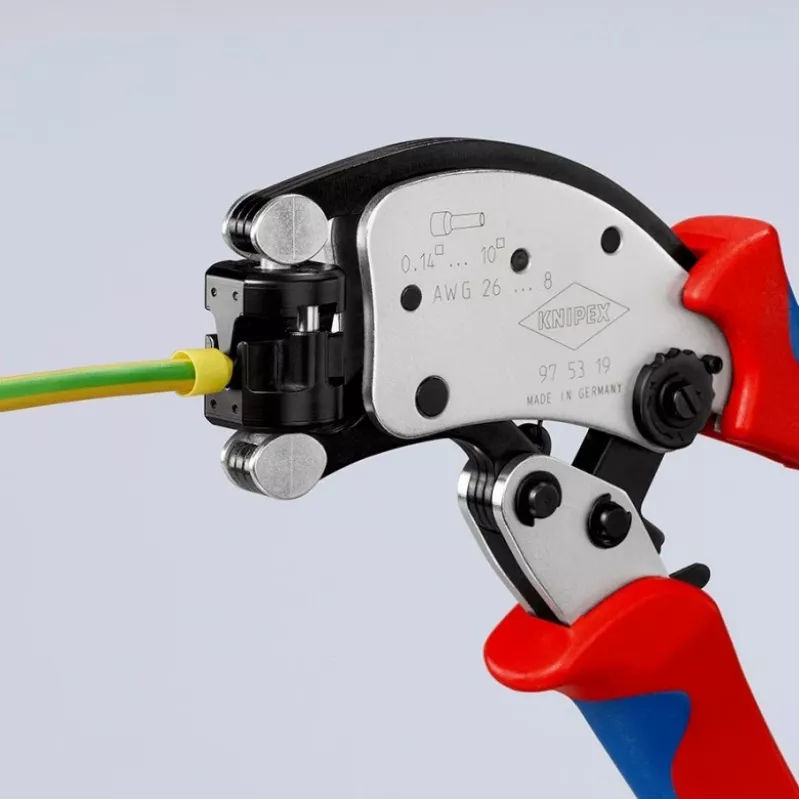 KNIPEX Twistor T savaime reguliuojančios užspaudimo replės vieliniams antgaliams