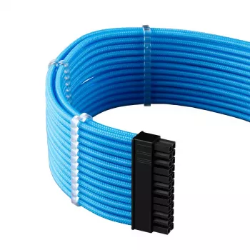 CableMod PRO ModMesh 12VHPWR kabelių prailginimo rinkinys — šviesiai mėlyna, 3 vnt. GPU 12+4 kontaktų prailginimai