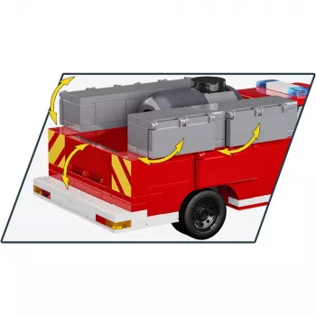 Statybinis konstruktorius Cobi RAM 3500 gaisrinis automobilis COBI-24612 2-in-1 modelių rinkinys