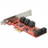 DeLOCK 89384 PCIe SATA valdiklio plokštė, 10 vidinių prievadų