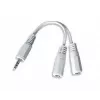 Garso skirstytuvas 3.5mm/10cm baltas CCA-415W Gembird