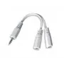 Garso skirstytuvas 3.5mm/10cm baltas CCA-415W Gembird