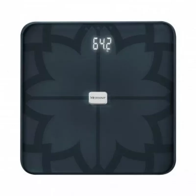 Medisana BS 450 kūno analizatoriaus svarstyklės, Max 180kg, Juodos, Bluetooth, ITO jutikliai (40510)