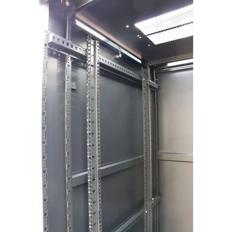 Grindinis tinklo spintos stovas Extralink 42U 600x1000 juodas