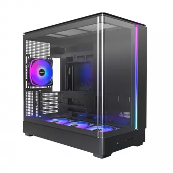 Korpusas Montech KING 15 PRO Black – micro ATX / Mini-ITX midi tower