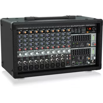 Behringer PMP2000D garso stiprintuvas su mikšeriu 14 kanalų 2000W juodas