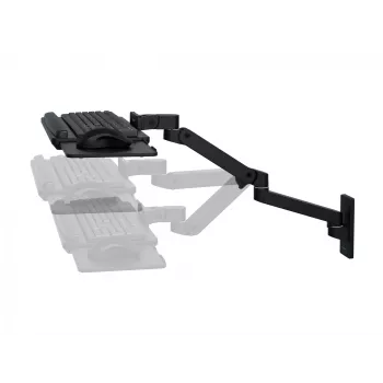 Ergotron LX Pro Wall Keyboard Arm laikiklis klaviatūrai juodas aliuminis