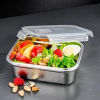 Indelis maistui Lurch Safety 1500 ml – nerūdijančio plieno pietų dėžutė