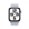 Apple Watch SE GPS + Cellular 44 mm sidabrinis aliuminio korpusas su Blue Cloud Sport Loop
