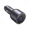 Automobilinis greitasis kroviklis Ugreen 130W 3 prievadai, pilka