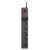 LESTAR ZX 510 G-A K.:CZ 5,0M apsauginis filtras nuo viršįtampių, juodas, 5 kištukiniai lizdai, 230 V, 5 m