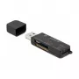 DeLOCK SuperSpeed USB kortelių skaitytuvas SD, Micro SD, MS