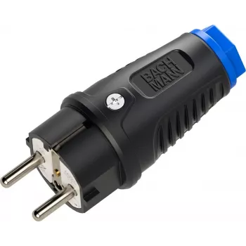 Kištukas Schutzkontakt Bachmann BM0017342 Rubber CEE7/7