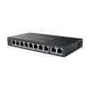 Tinklo PoE jungiklis Reolink RLA-PS1 – 8 PoE prievadai, 150W biudžetas, IEEE 802.3af/at, 2x Gigabit uplink