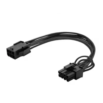 Savio AK-49 6 kontaktų į 8 kontaktų PCI-Express maitinimo laidas 0.18 m juodas