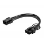 Savio AK-49 6 kontaktų į 8 kontaktų PCI-Express maitinimo laidas 0.18 m juodas