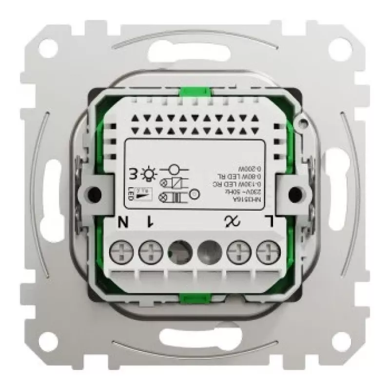Rotacinis LED reguliatorius Schneider Electric WDE002961, daugiagyslis, 200W, baltas