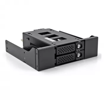 Slim Bay Wechselrahmen für 2 x 2.5? U.2 NVMe SSD mit 5.25? Rahmen